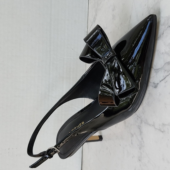 MARC FISHER ALLON SLINGBACK BOW HEELS - Picture 1 of 9